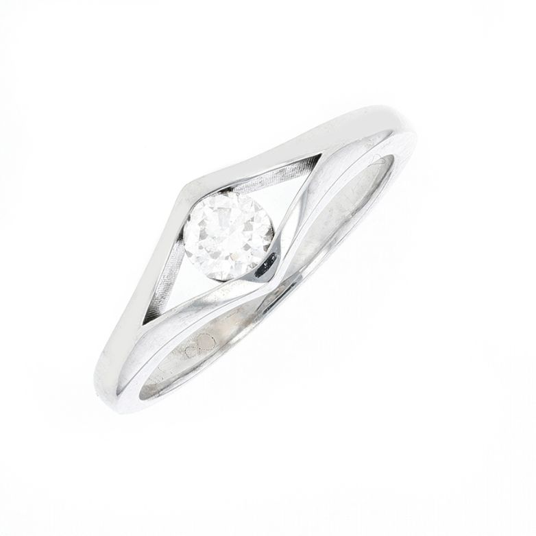 Bague diamant 0.25 carat or blanc 3.45g Comme neuf -  reconditionné disponible sur Gemme Les Bijoux